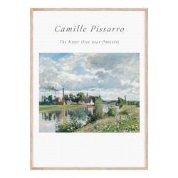 Постер в рамці "Camille Pissarro, River Oise near Pontoise, 1873"