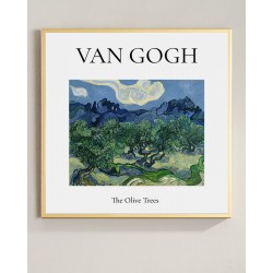 Постер в рамке "Vincent van Gogh. The Olive Trees. Saint Rémy. 1889"