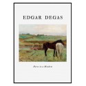 Постер в рамке "Horses in the meadow. Edgar Degas"