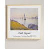 Постер в рамке "Evening Calm, Concarneau. Paul Signac. 1891"
