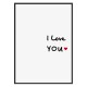 Комплект постеров в рамкках "I love you"