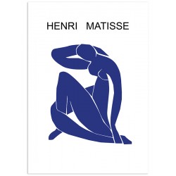 Постер "Синя оголена II. Анрі Матісс.1952"