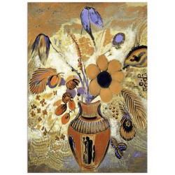 Постер "Етруська ваза з квітами. Оділон Редон. 1910"