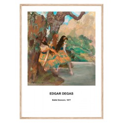 Постер в рамці "Балерини. Едгар Дега. 1877"